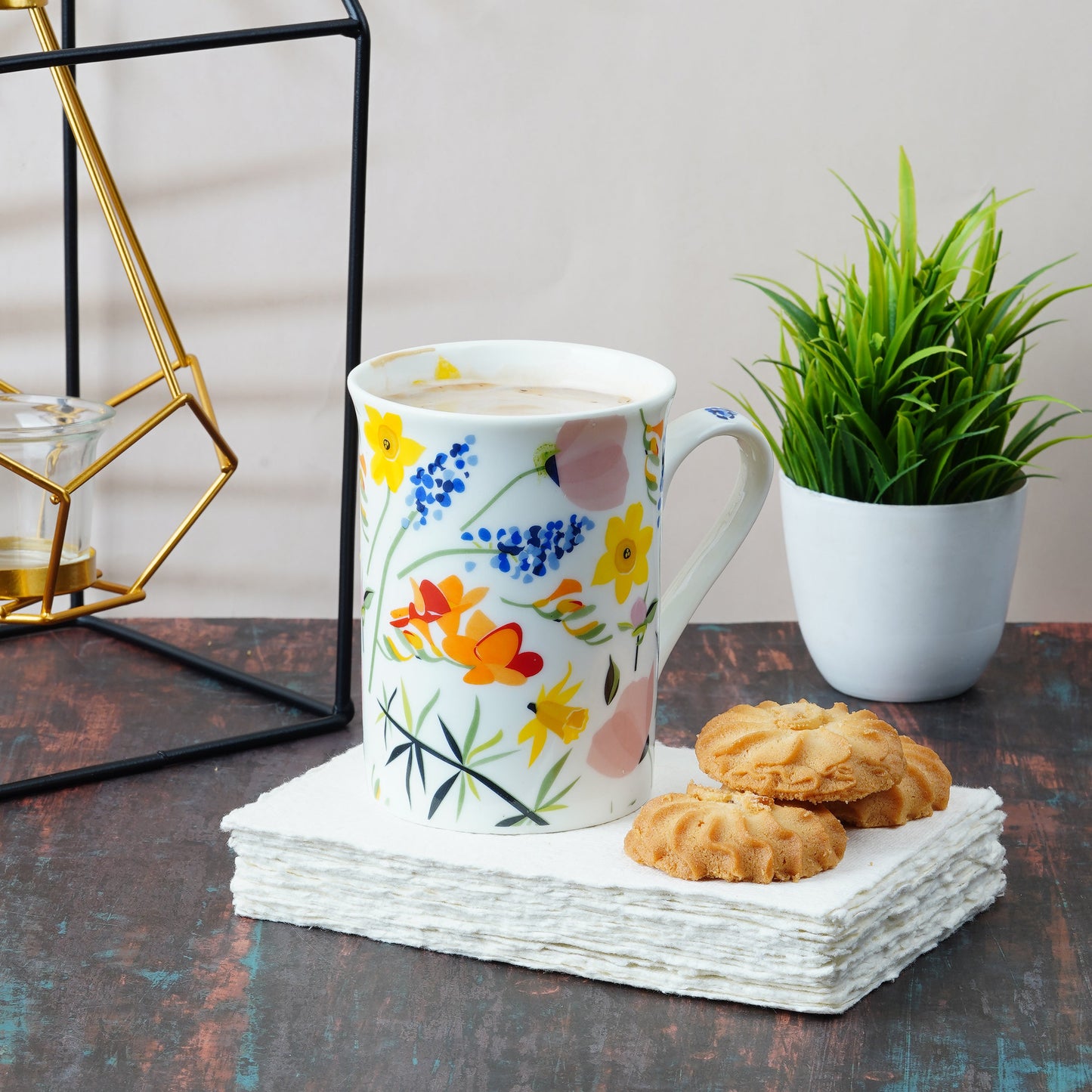 Dandy Lines Panama with English Multicolour Flowers My Store