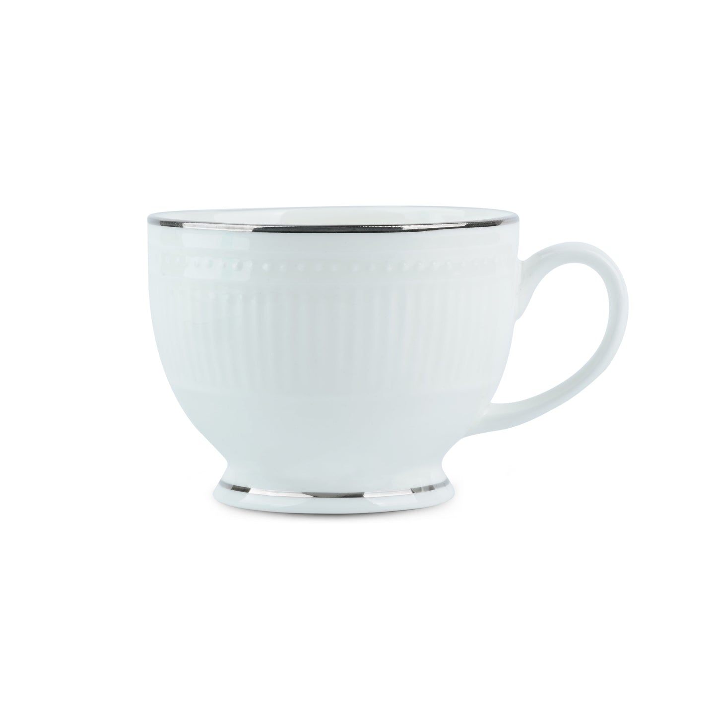 Crown Tea Set in Pure Platinum Buy Tea Cups, Cup & Saucer Sets My Store