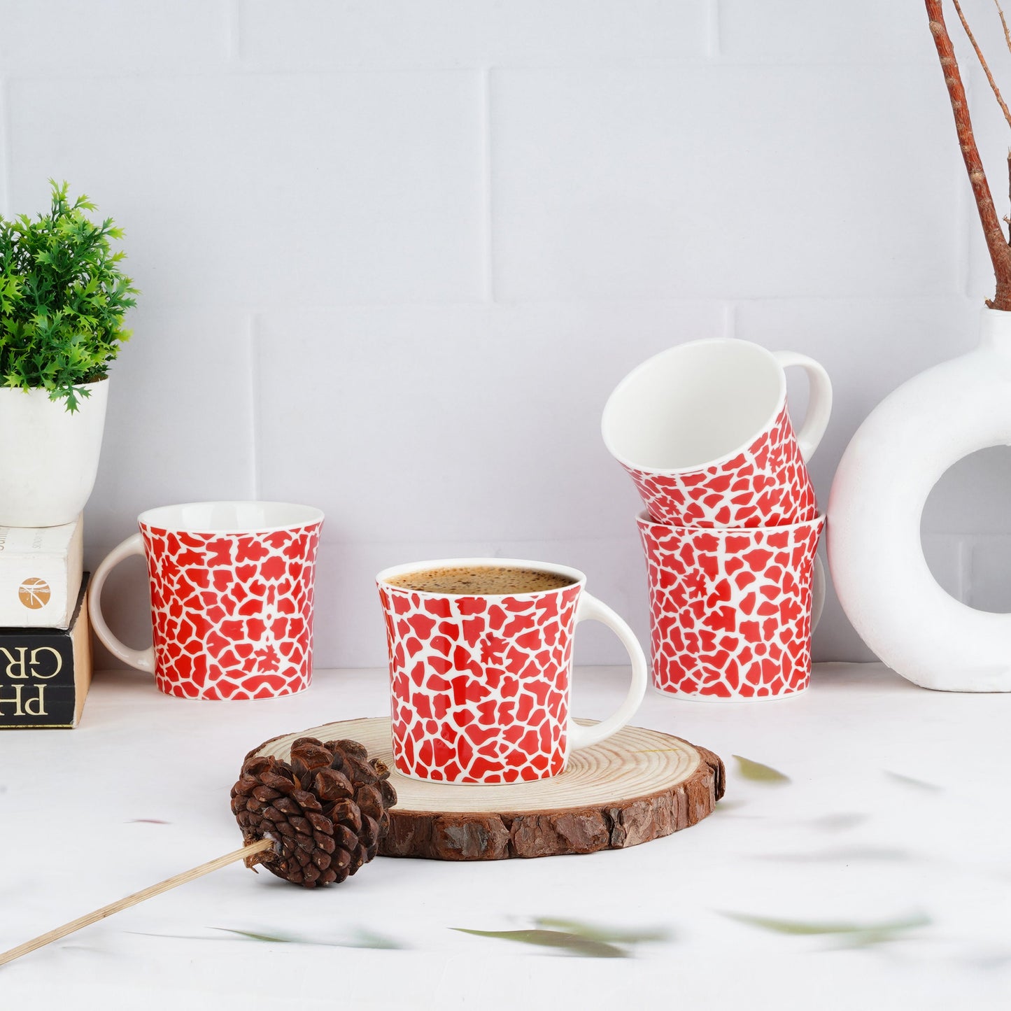Oxford Medium Red Animal Print-stylish coffee My Store