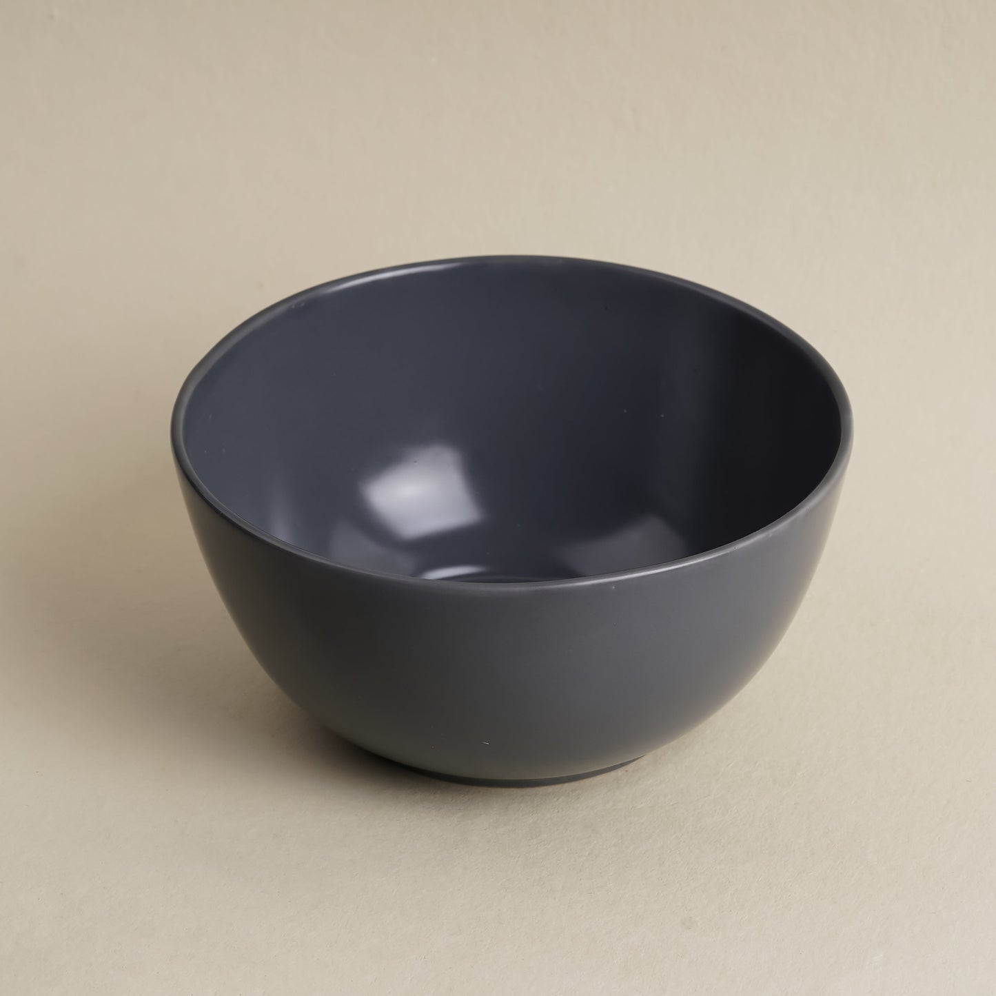 DATA Sattva Serving Bowl in Grey Matt, Set of 2 Dandy Lines by DATA