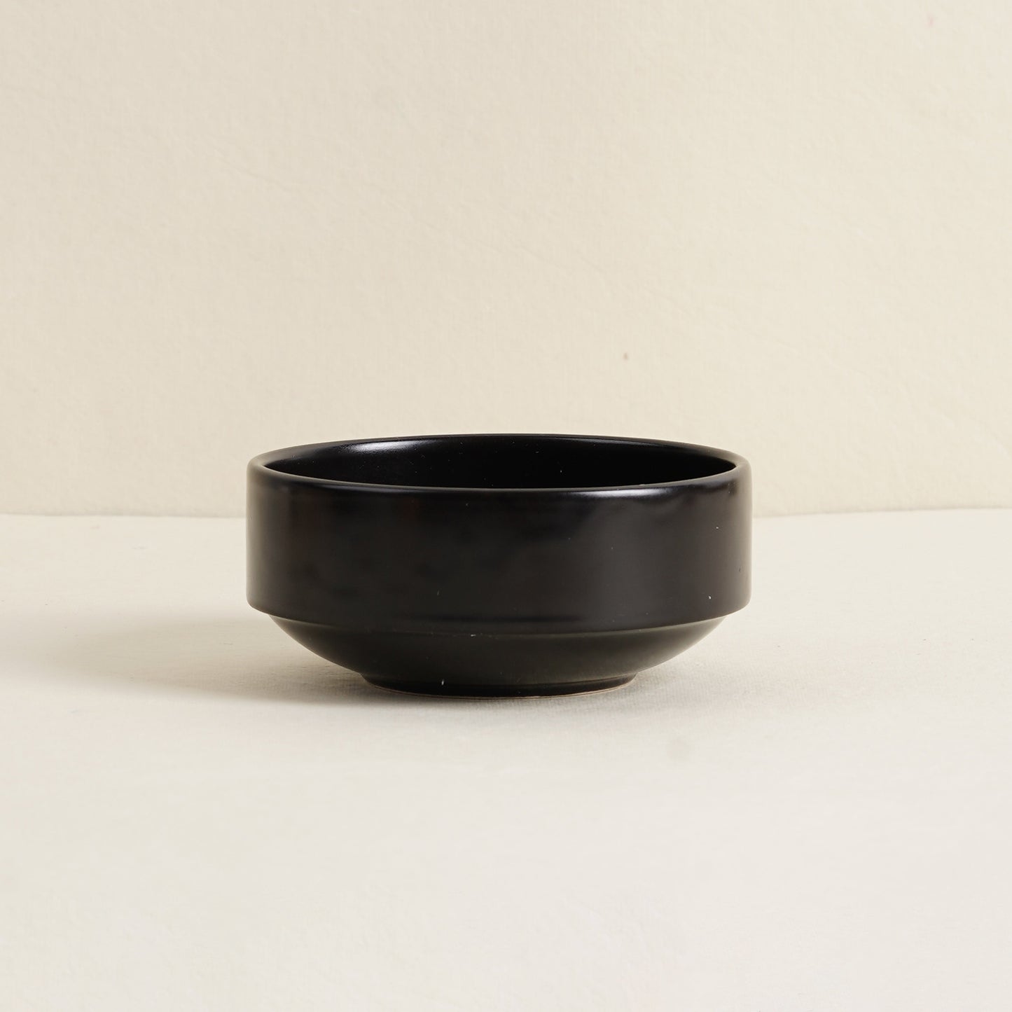 DATA Sattva Matcha & Soup Bowl in Black Matt, Set of 4 Dandy Lines by DATA