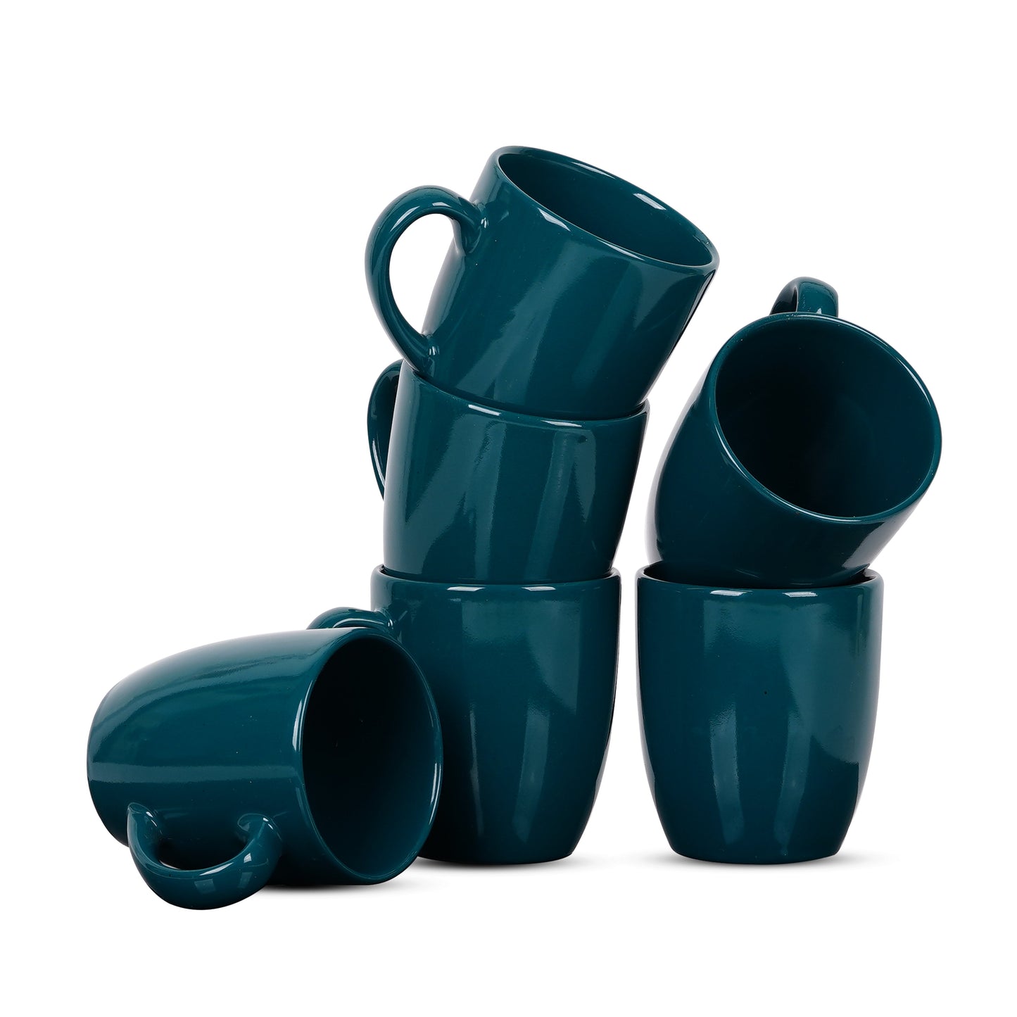 DATA Opera Mug in Green, Set of 6 Dandy Lines by DATA