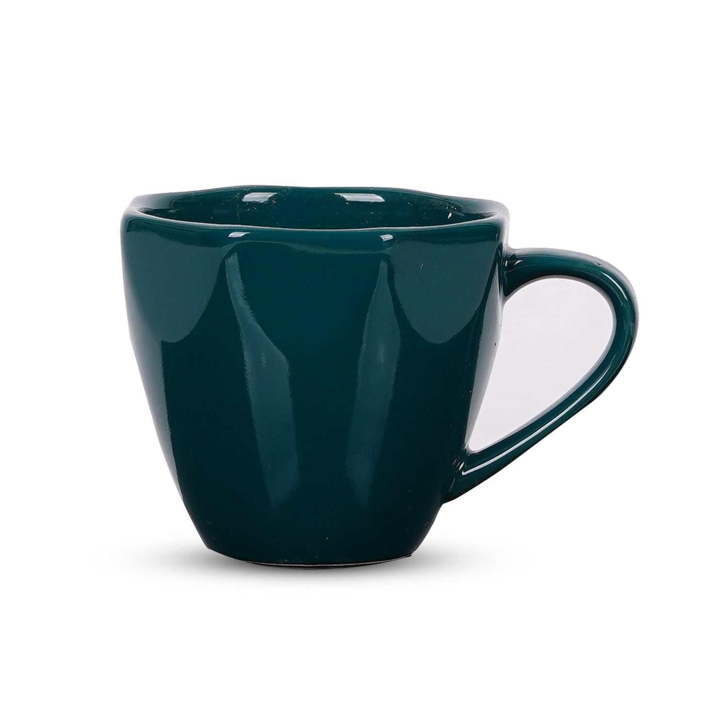 DATA Veda Mugs in Green, Set of 6 Dandy Lines by DATA