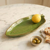 Eco Green Leaf Platter (Pack of 1, Green) My Store