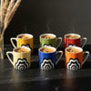 Dandy Lines Puja Rainbow Cloud (Coffee Mugs, Pack of 6) My Store