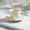 Dandy Lines Premium Royal Cups and Saucers in Platinum Floral My Store