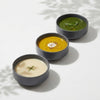 DATA Sattva Matcha and Soup Bowl in Grey Matt, Set of 4 Dandy Lines by DATA