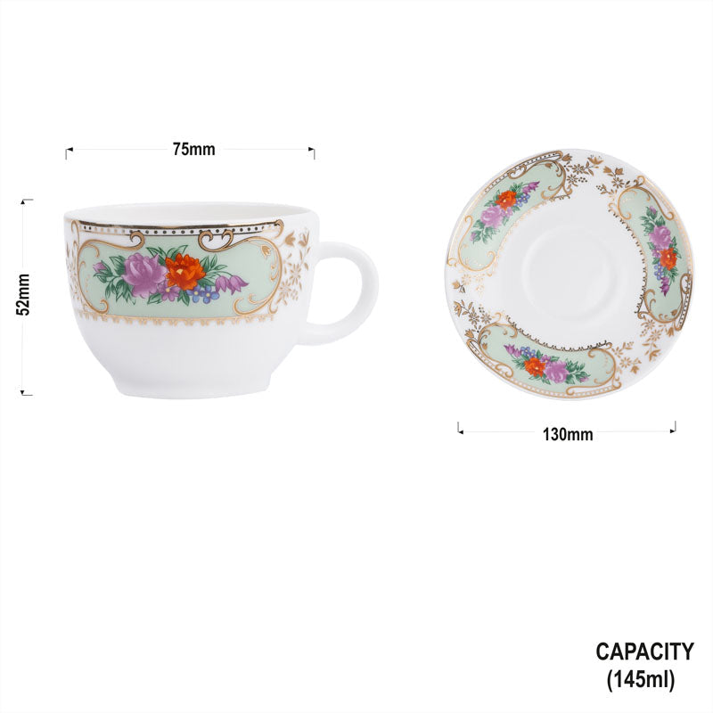 Rani Cups and Saucers Jaipur Gold-Designer tea cups My Store