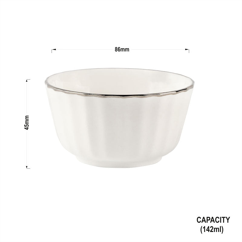 Crown Bowls with Platinum-Bone China Serving Bowls My Store