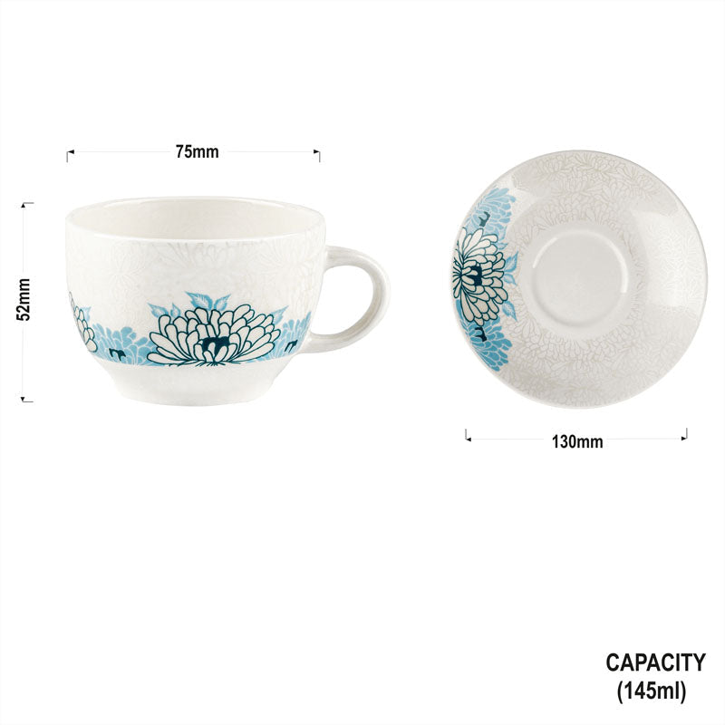 Rani Cups and Saucers with Blue Flowers-Stylish My Store