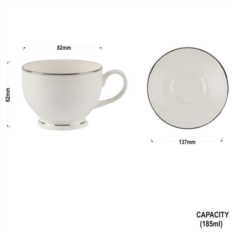 Crown Platinum Cups and Saucers set My Store