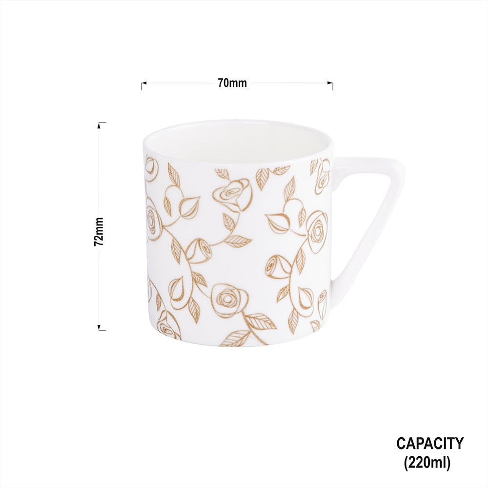 Puja Platinum Rose Dance-stylish coffee mugs My Store