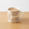 Puja GOLD Alpana on Yellow (Coffee Mugs, Pack of 6) My Store