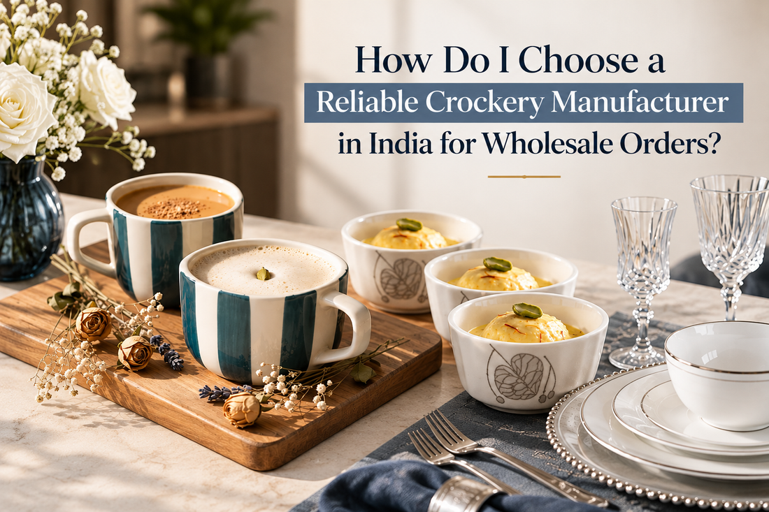 How to choose the right crockery manufacturer in India for wholesale orders