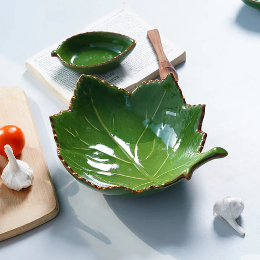 The Green Leaf Tableware Collection by Dandy Lines: A Symphony of Nature and Elegance