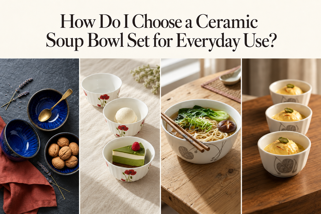 Ceramic Soup Bowl Set for Everyday Use
