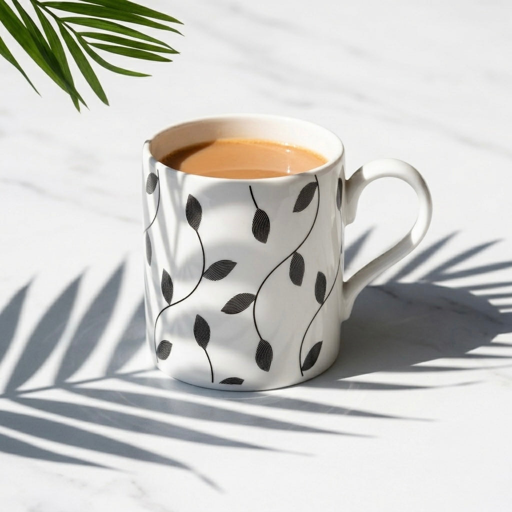 Balmoral Leaf Dance- Leaf Milk Bone China Coffee Mugs My Store