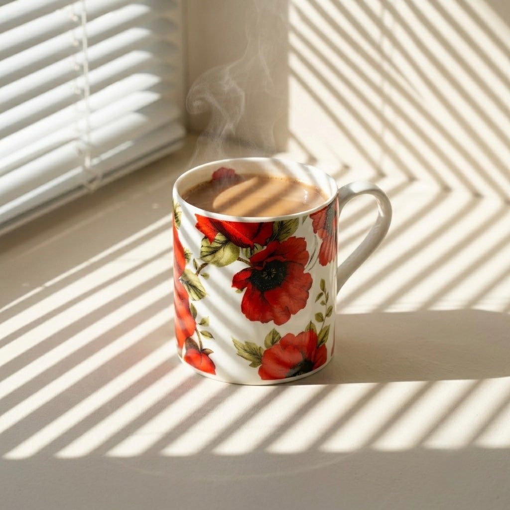 Balmoral Red Poppy-Poppy Mug Fine Bone China My Store