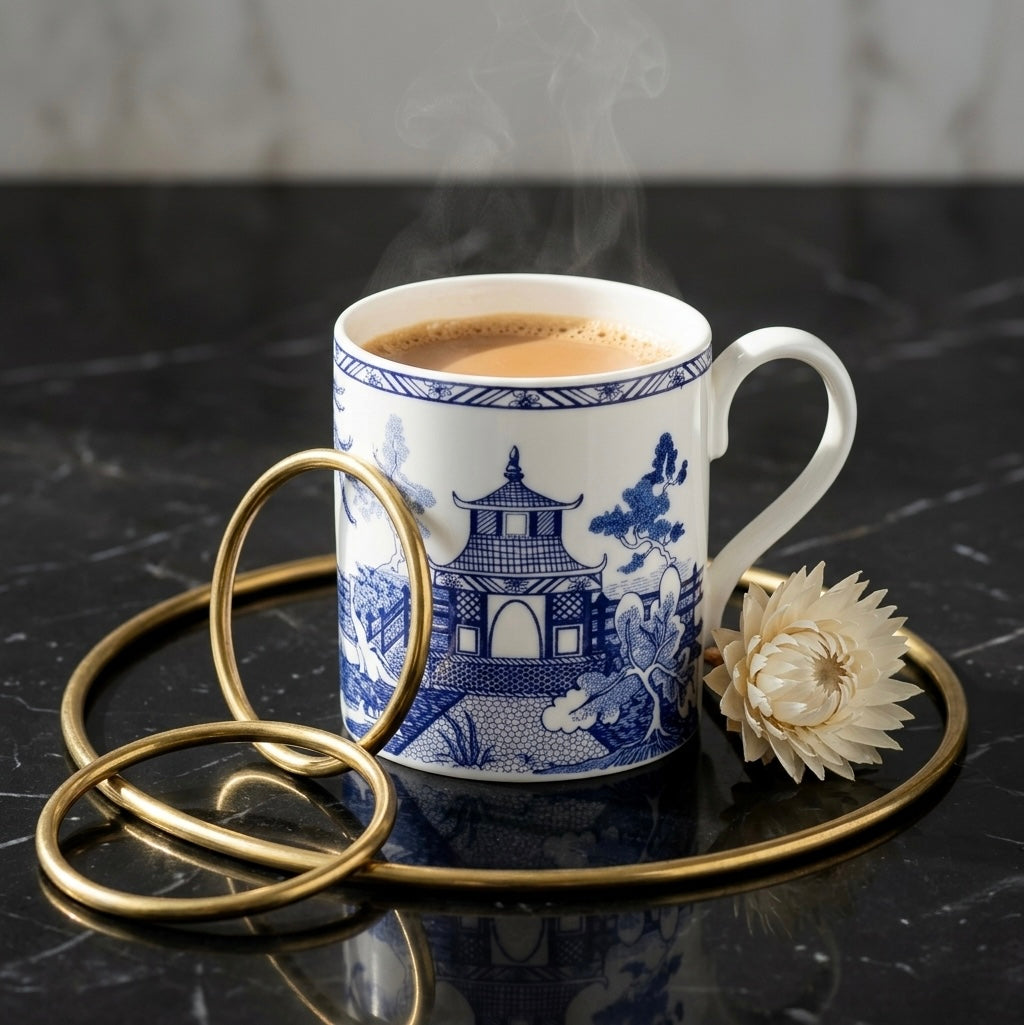 Balmoral Willow Mug Bone China Milk Mugs My Store