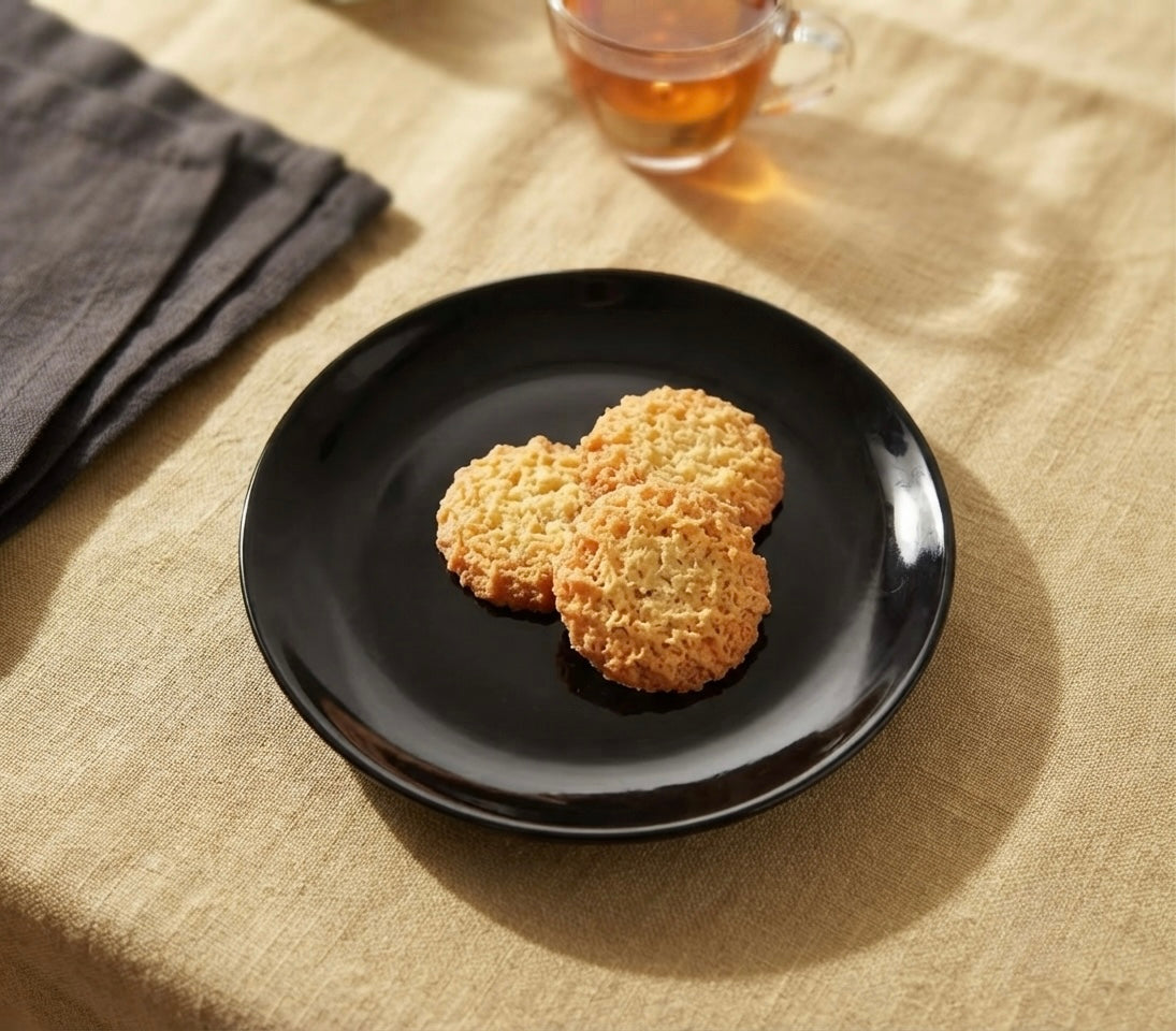 Black Quarter Plates, Glossy, Pack of 2 My Store