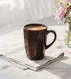DATA Zia Mugs in Chocolate Brown, Set of 6 Dandy Lines by DATA