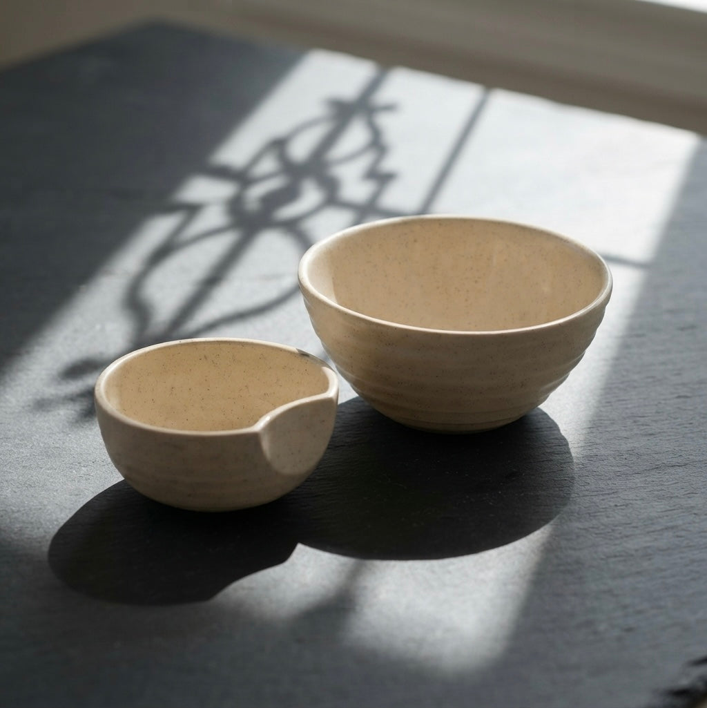 Chip and Dip Bowls, Porcelain, Set of 2