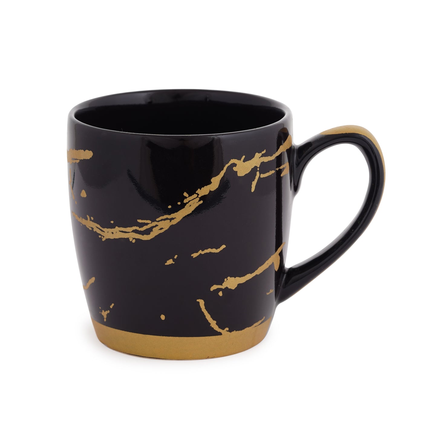 Black Cambridge Mug (Pack of 6, Metallic Design) My Store