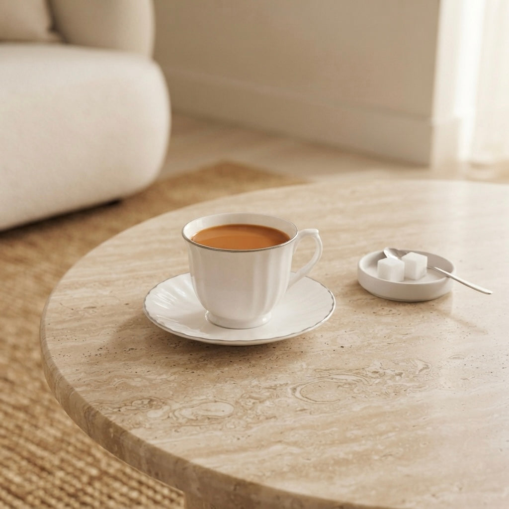 Classic Cups and Saucers in Platinum-Cup & Saucer Sets My Store