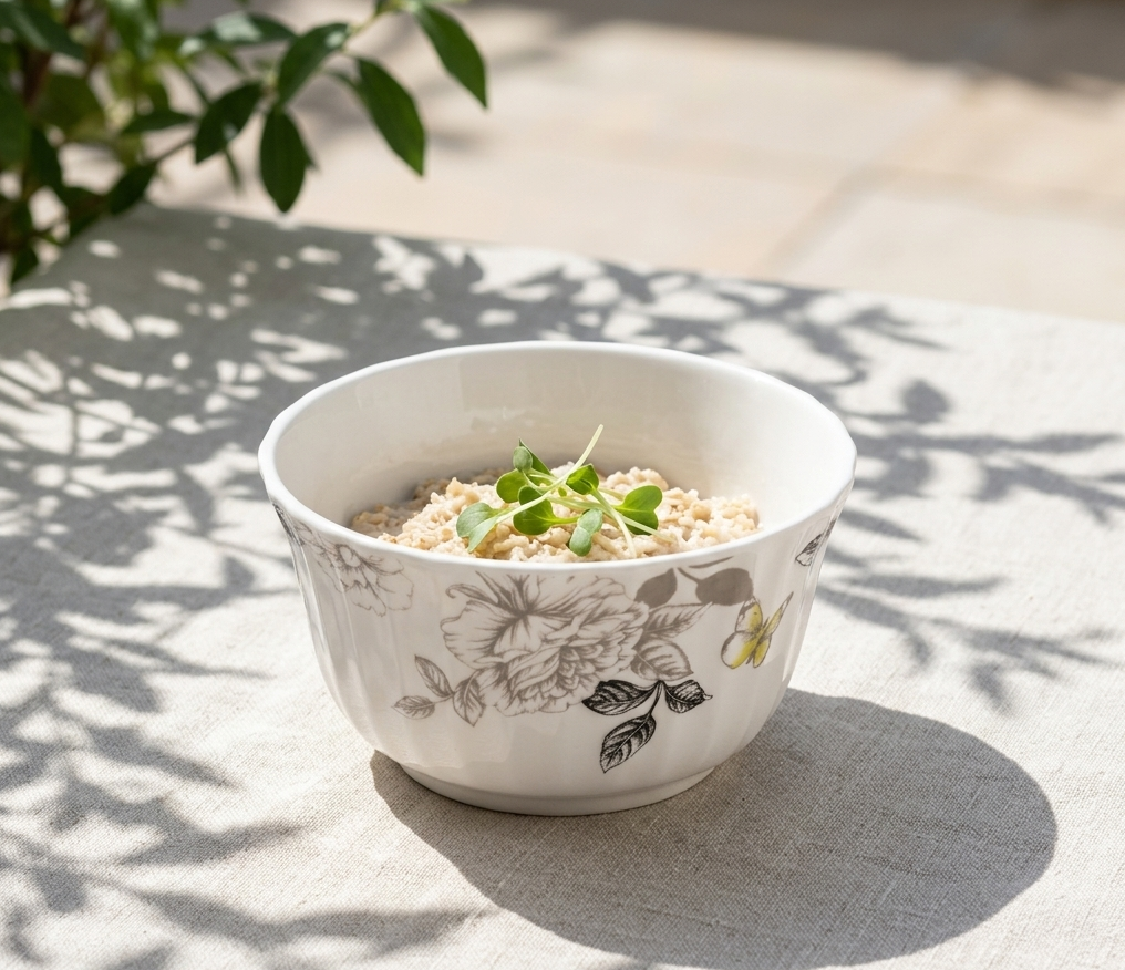 Crown Multicolor Butterfly Bowls in white ceramic with vivid butterfly print and premium finish