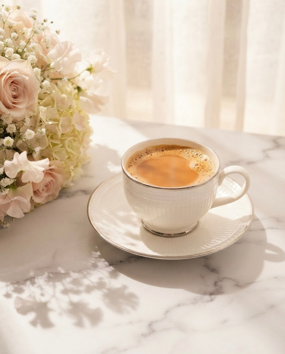 Crown Platinum Cups and Saucers set My Store