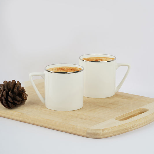 Puja Medium Coffee Mugs in Platinum-stylish