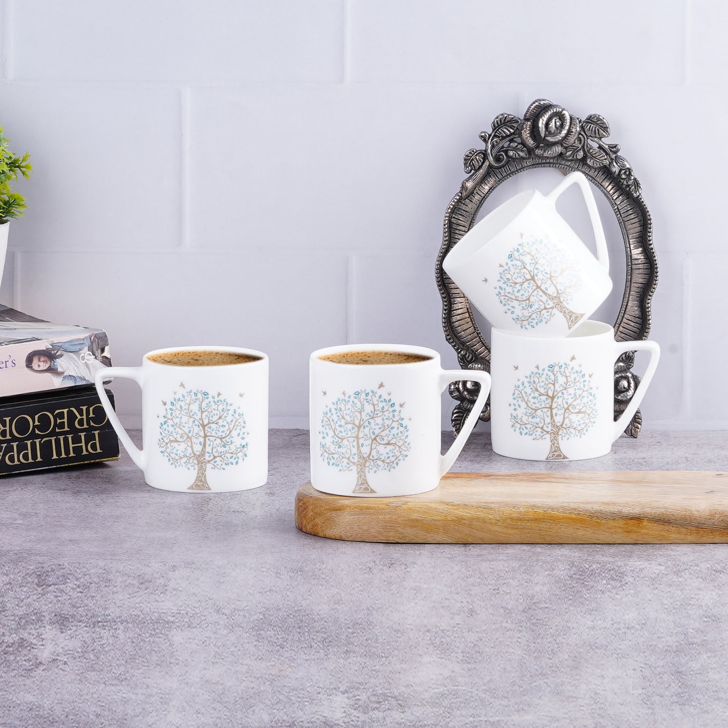 Puja with Good Luck Tree-stylish coffee mugs