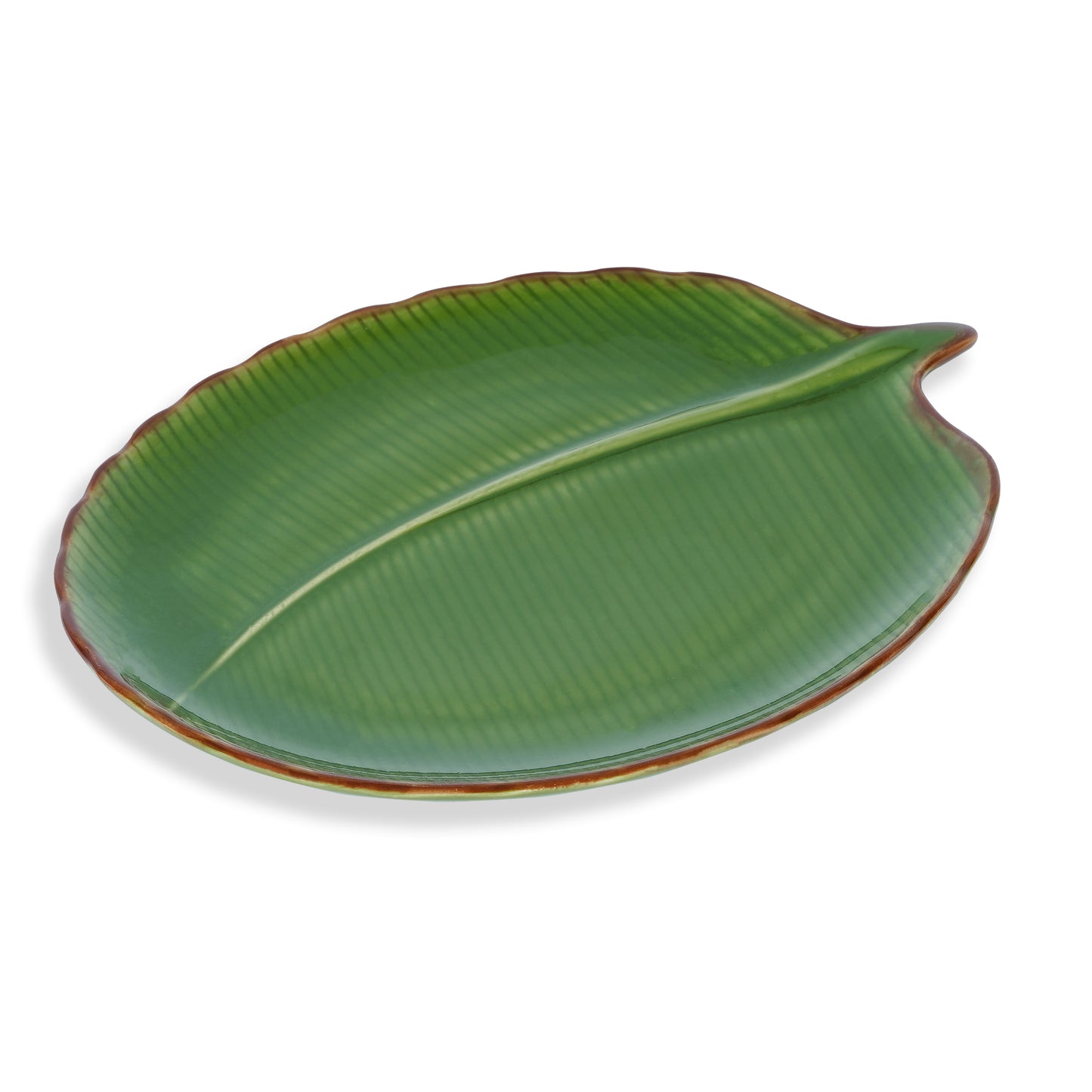 Large Sun Leaf Platter-decorative