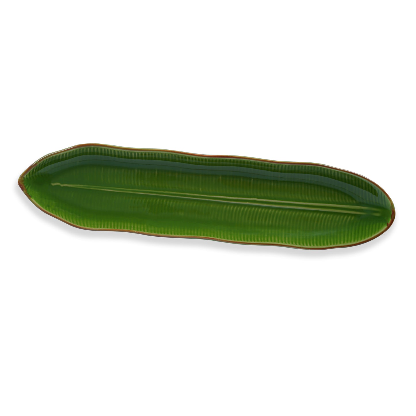 Long Fern Platter-Green leaf plates