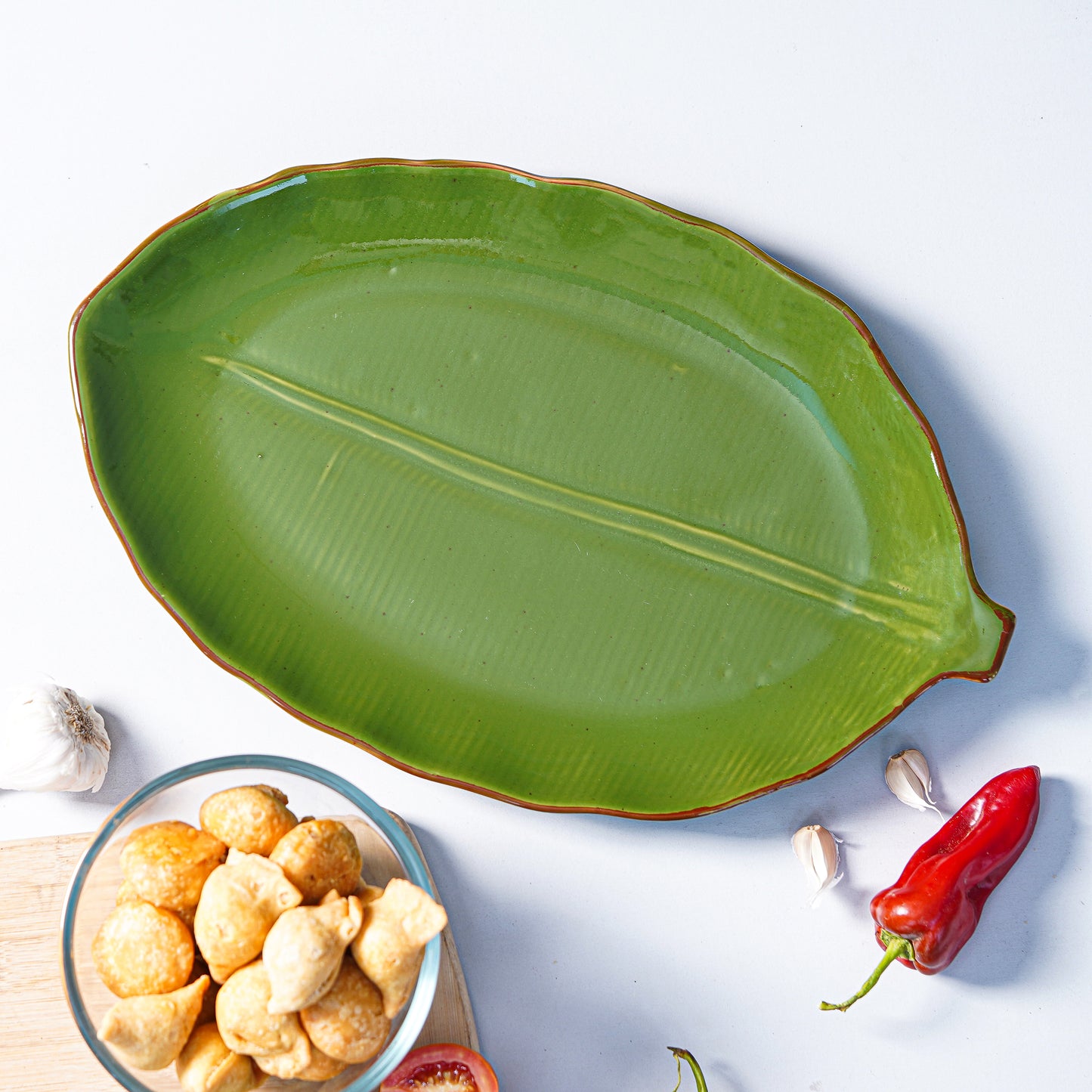 Large Tropic Leaf Platter