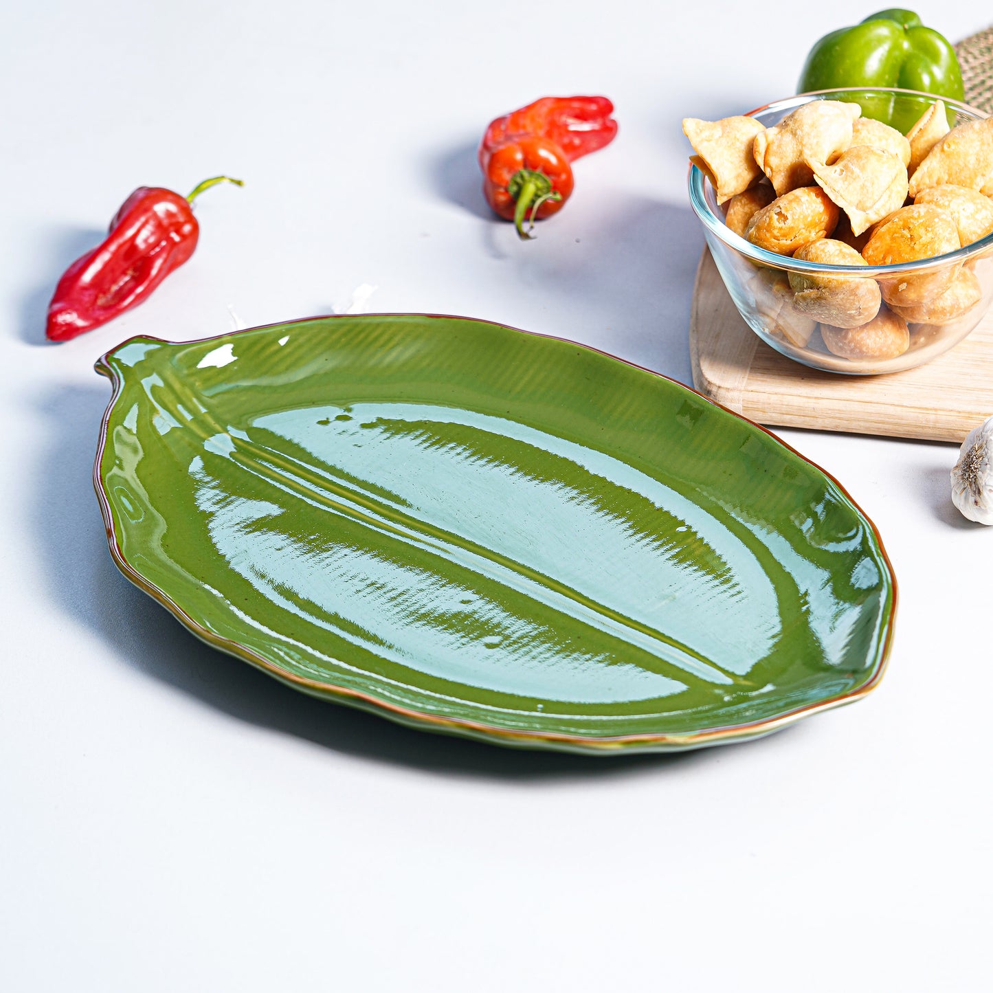 Large Tropic Leaf Platter