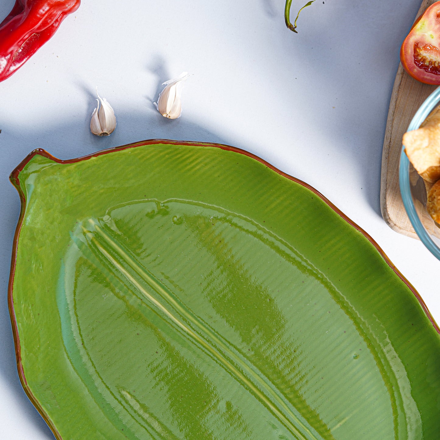 Large Tropic Leaf Platter