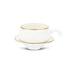 Lilliput in White with Gold Cups and Saucers-stylish My Store