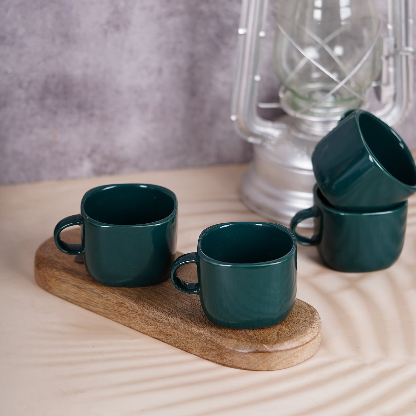 DATA Zen Coffee Mugs in Dark Green