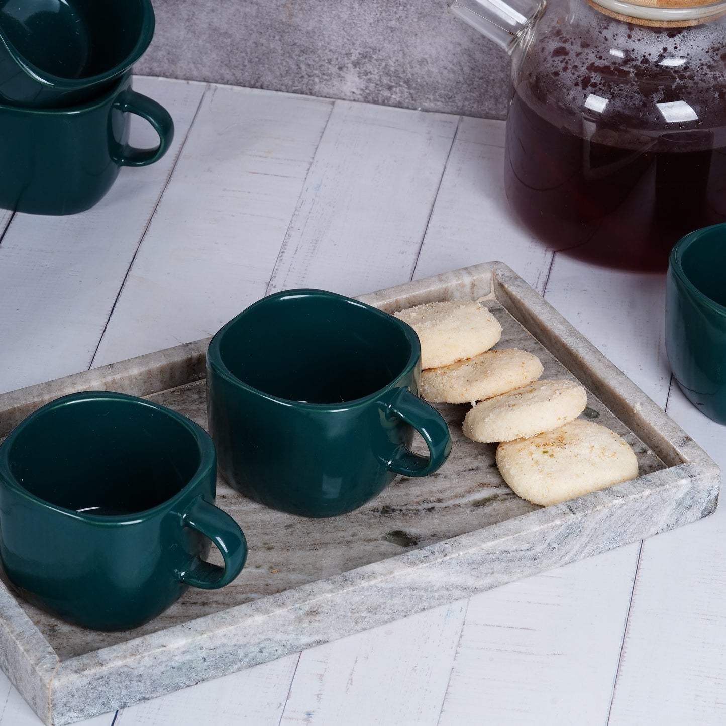 DATA Zen Coffee Mugs in Dark Green