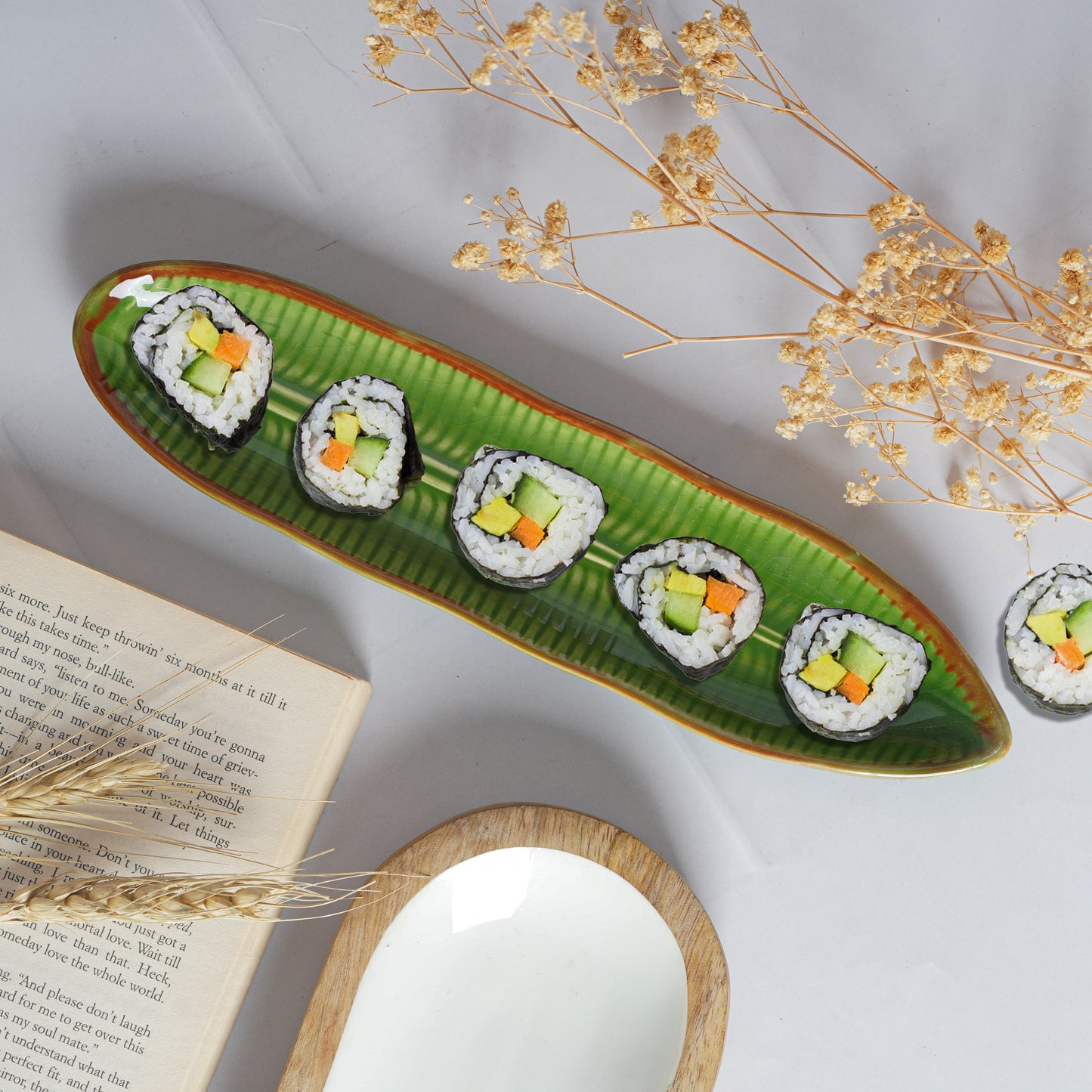 Fern Leaf (Medium) Platter in Green