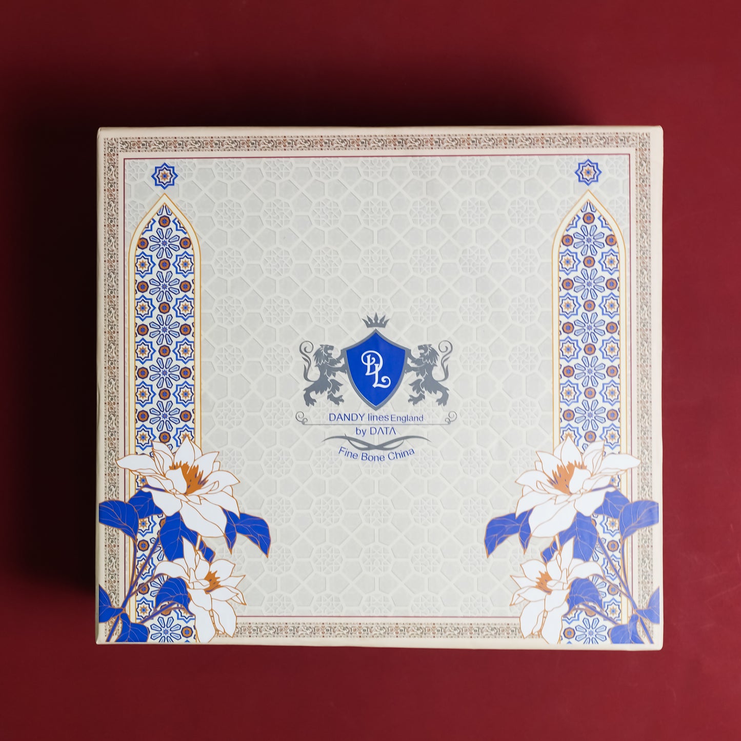 Dandy Lines Shubh Gift Set with Pure Gold Mugs, Festive Gift Box included