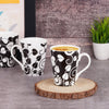 Conical with Black and White Leaves-Collection Coffee / Milk Mugs My Store