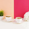 White  Pure Gold Coffee Mugs & Tea Cups My Store