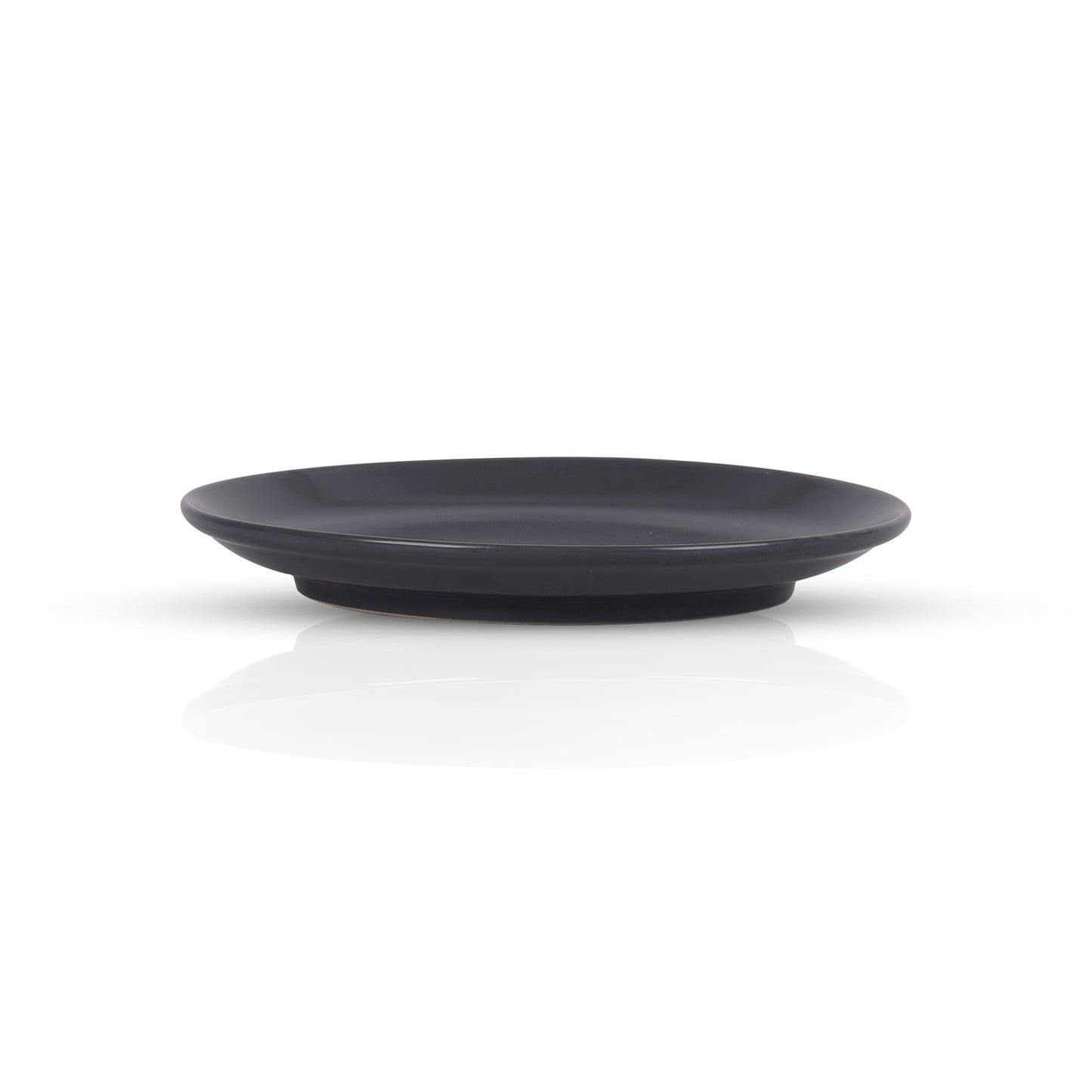 DATA Sattva Grey Matt Quarter Plates, Set of 2