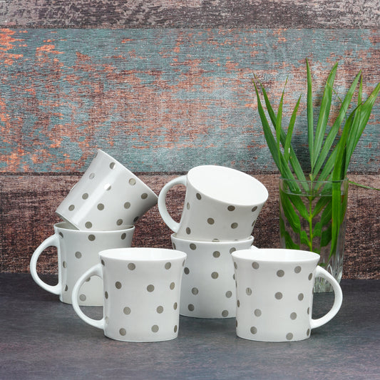 Oxford Medium Denmark in Grey with Dots-coffee mugs