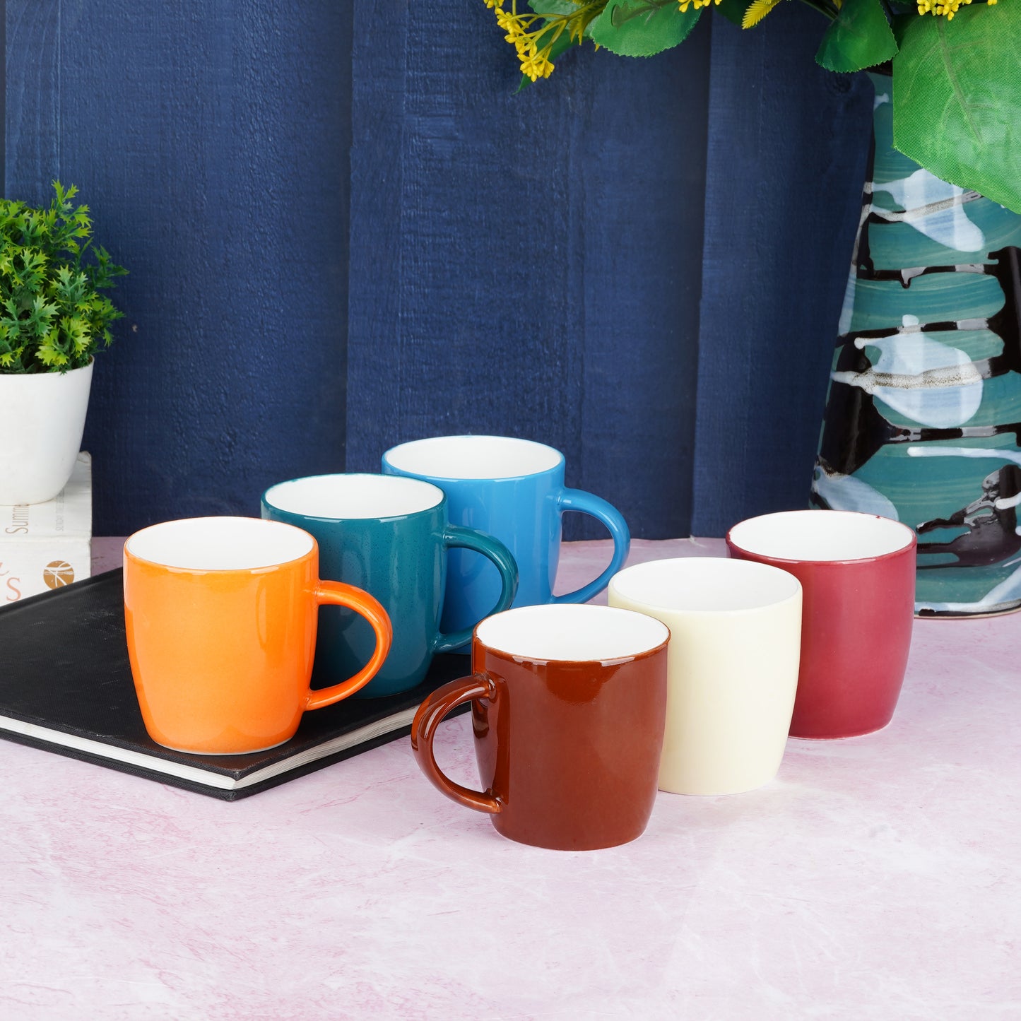 New Ray Multi-Mugs & Saucers set