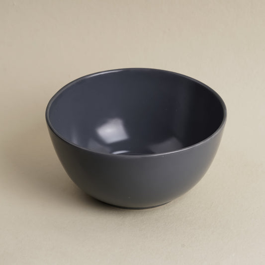 Luxury DATA Sattva Serving Bowl in Grey Matt crafted from premium fine bone china