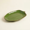Earth Green Leaf Platter (Pack of 2, Green) My Store
