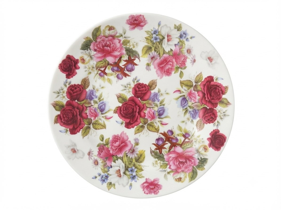 English Rose Full Plates, Pack of 2 Dandy Lines by DATA